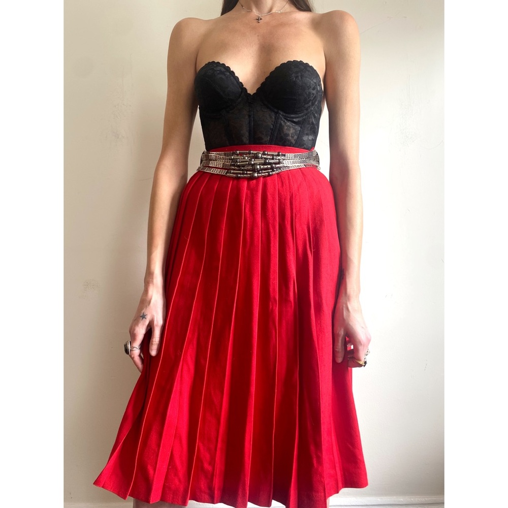 Vintage  Feeling Love Pleated Skirt XS
